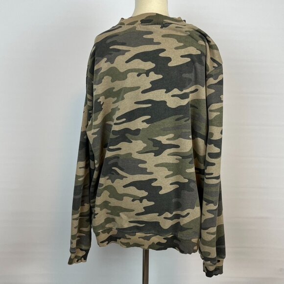 Feathers Camo Long Sleeved Shirt Top ((size XL)) - Picture 3 of 7